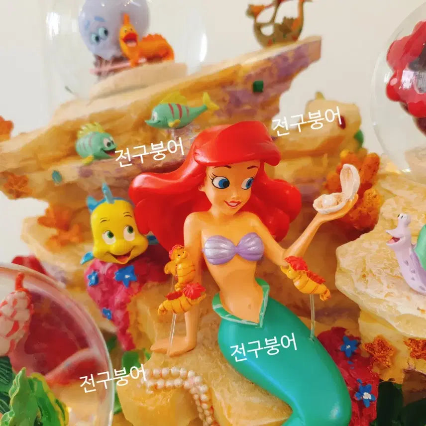 [BUNJANG] 2008 Disney The Little Mermaid Rare Snow Globe / 2008 희귀 레어 디즈니 인어공주 스노우글로브