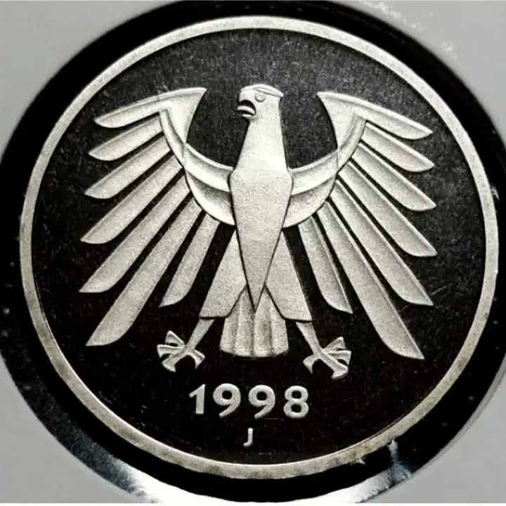 [BUNJANG] 1998 Germany 5 Mark Proof Coin Uncirculated / 독일 프루프 미사용 1998년 5마르크.외국주화 주화 화폐 동전