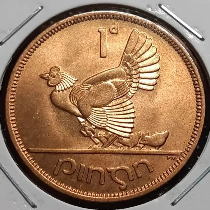[BUNJANG] 1952 Ireland 1 Penny Uncirculated Coin / 아일랜드 미사용 1952년 1페니 대형주화.외국주화 주화 화폐 동전