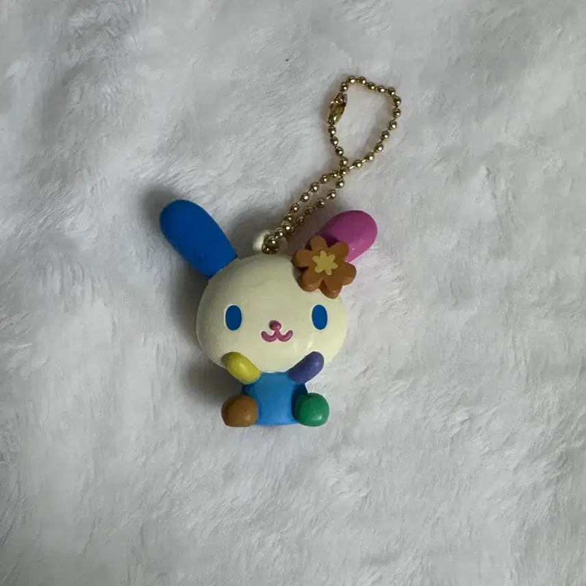 [BUNJANG] Sanrio Usahana Flat Mascot Keychain Gacha Figure / 산리오 우사하나 납작 마스코트 키링 가챠 피규어