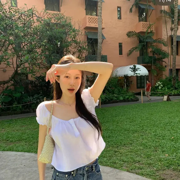 [BUNJANG] Lily Cotes Roman Bl Blouse / 릴리코츠 roman bl 블라우스