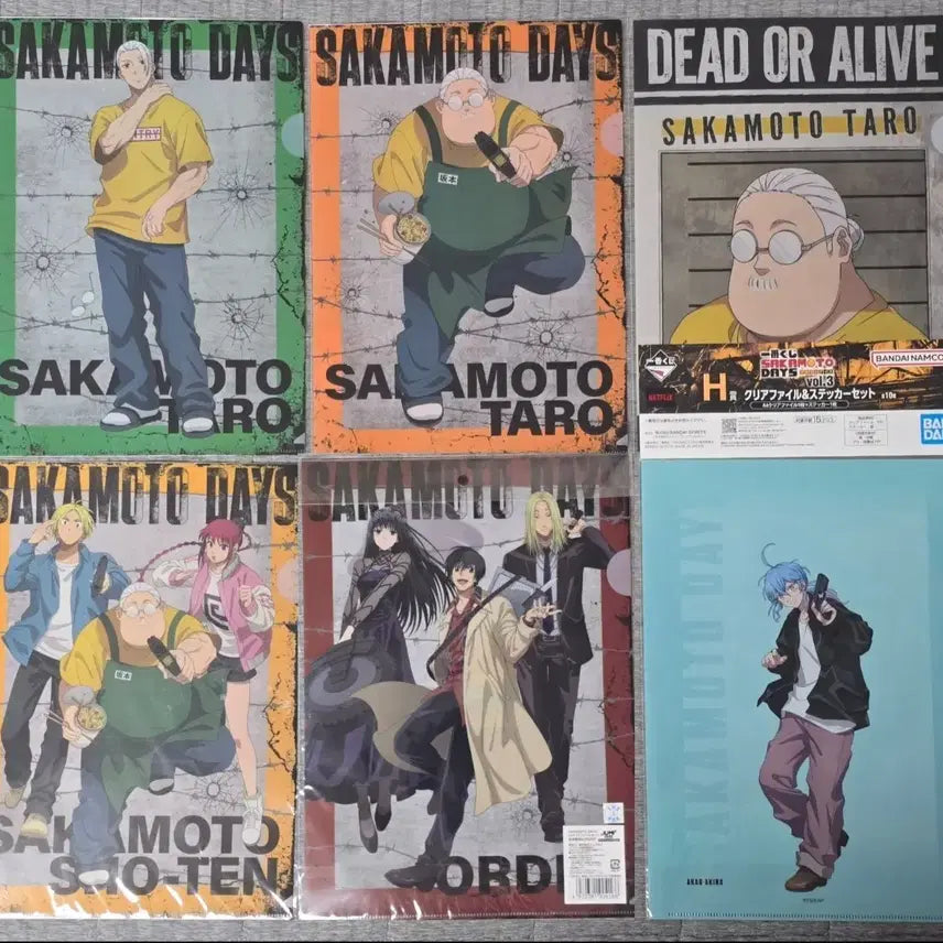 [BUNJANG] Sakamoto Days Nagumo Osaragi A4 Clear File / 사카모토데이즈 A4 클리어파일 l자화일 나구모 오사라기 사카모토 데이즈