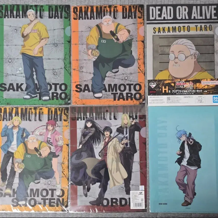 [BUNJANG] Sakamoto Days Nagumo Osaragi A4 Clear File / 사카모토데이즈 A4 클리어파일 l자화일 나구모 오사라기 사카모토 데이즈
