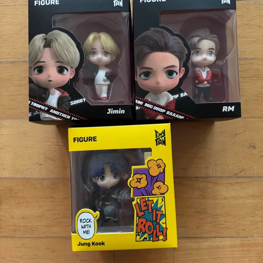 [BUNJANG] BTS TinyTan Jungkook, Jimin, RM Figure / (미사용) 방탄소년단 Tiny Tan 피규어