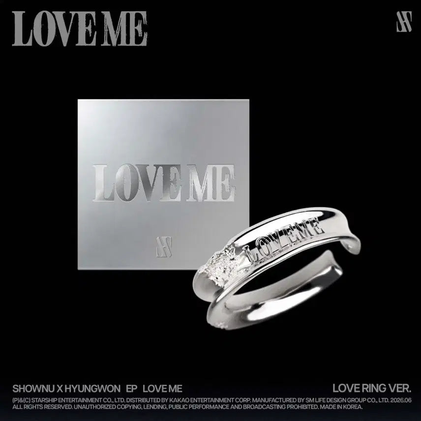 [BUNJANG] MONSTA X Shownu X Hyungwon LOVE ME RING ver. Limited Edition Album / 미개봉)몬스타엑스 셔누 형원 LOVE ME RING 링버전 은반지 한정반