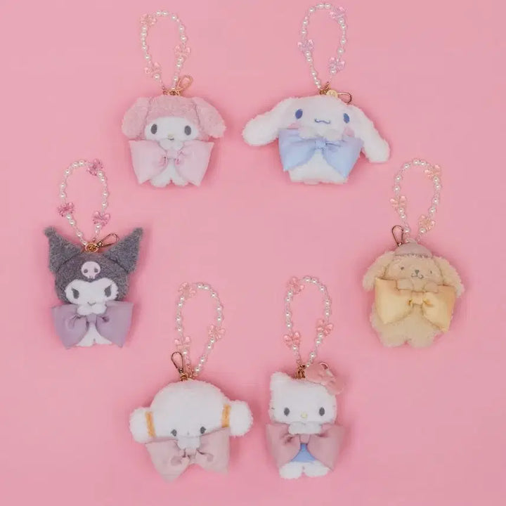 [BUNJANG] Sanrio Maison de Fleur Mascot Holder Charm Doll Keychain Kitty My Melody / 산리오 메종드플뢰르 백참 마스코트 홀더 인형 키링 키티 마이멜로디