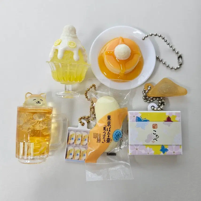 [BUNJANG] Tokyo Banana Highball Yellow Gacha Miniature Set / 도쿄바나나 하이볼 노란색 노랑 가챠 미니어처 세트