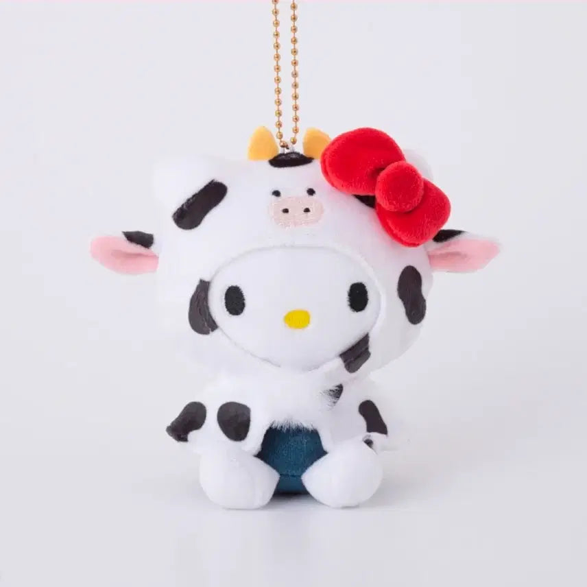 [BUNJANG] Sanrio Mynuvoigurumi Animal Poncho Mascot Holder Doll Keychain Kitty Kuromi / 산리오 무뉴구루미 애니멀 판초 마스코트 홀더 인형 키링 키티 쿠로미