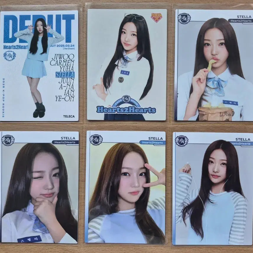 [BUNJANG] KPOP Rookie Hatsutohates Stella Photocard Set / 2025 테레카 KPOP 루키 하츠투하츠 스텔라 포토카드 6장랏 판매