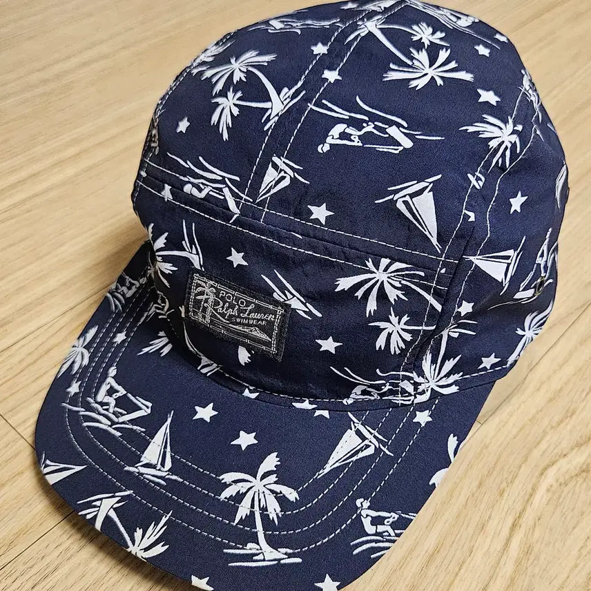 [BUNJANG] Polo Ralph Lauren Hawaiian Print Camp Cap Navy / 폴로 랄프로렌 하와이안 프린트 캠프캡 네이비