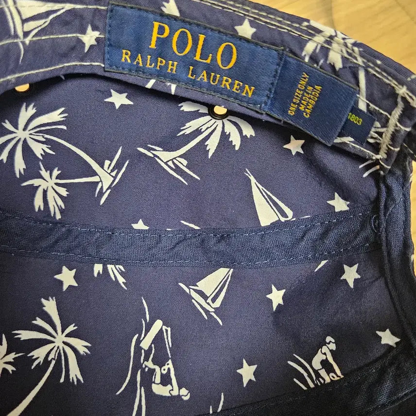 [BUNJANG] Polo Ralph Lauren Hawaiian Print Camp Cap Navy / 폴로 랄프로렌 하와이안 프린트 캠프캡 네이비