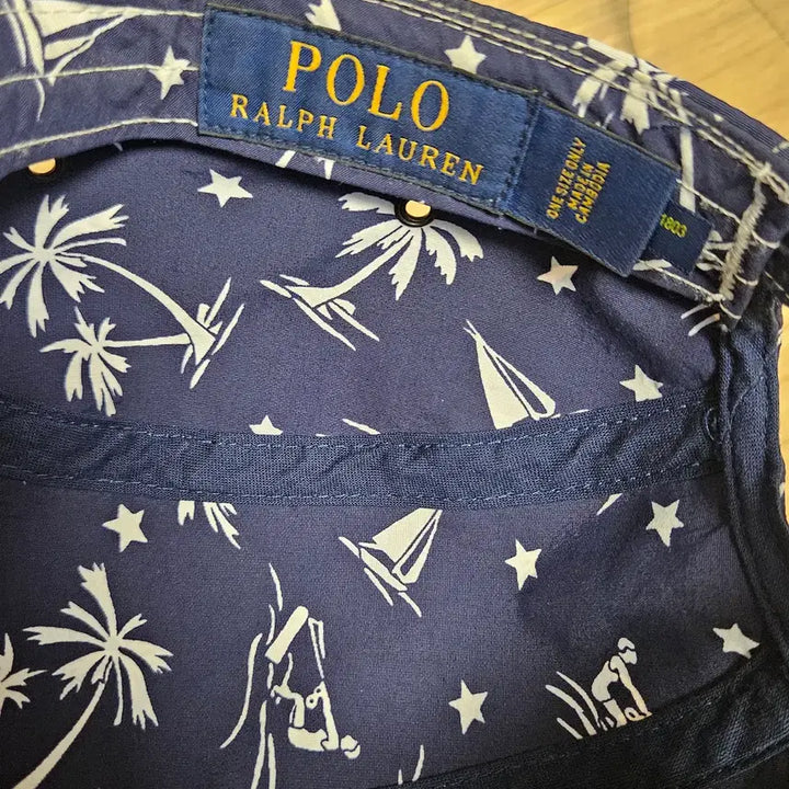 [BUNJANG] Polo Ralph Lauren Hawaiian Print Camp Cap Navy / 폴로 랄프로렌 하와이안 프린트 캠프캡 네이비