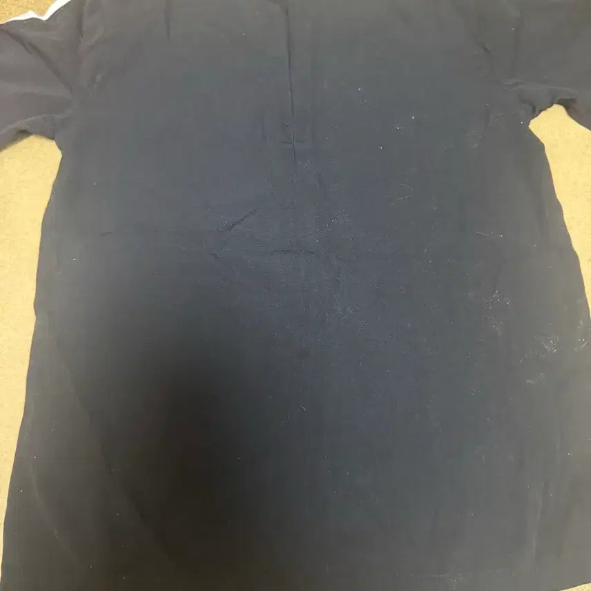 [BUNJANG] Adidas White Line Black Short Sleeve T-Shirt / 아디다스 화이트 라인 블랙 반팔 티셔츠