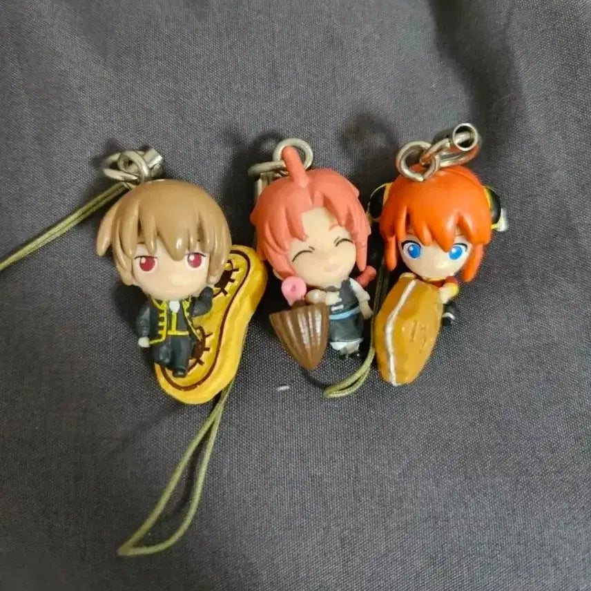 [BUNJANG] Gintama Dessert Series Strap Sougo Kamui Kagura Keychain Vintage Goods / 은혼 디저트 시리즈 스트랩 소고 카무이 카구라 키링 고전 굿즈