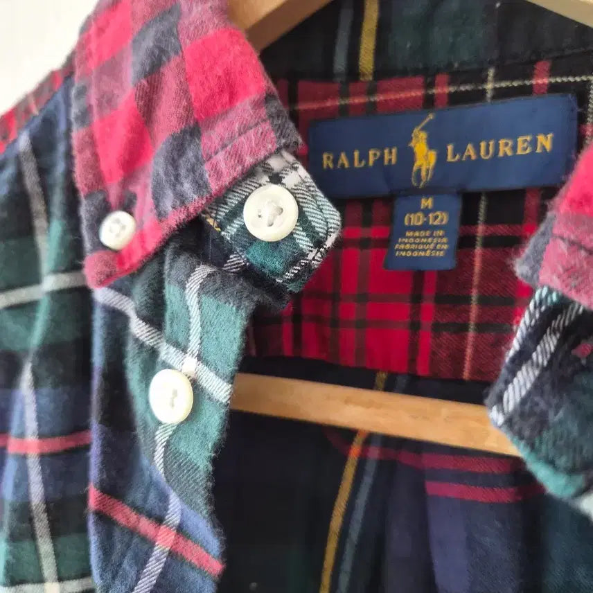 [BUNJANG] Polo Ralph Lauren Kids Plaid Check Shirt Size 10 / 폴로 키즈 랄프로렌 체크 플레이드 남방 셔츠 10세