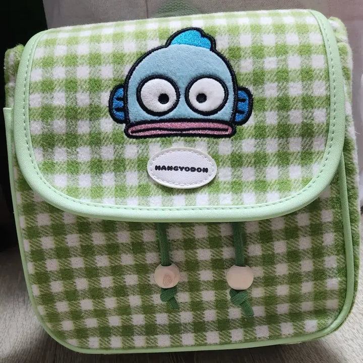 [BUNJANG] Hangyodon Checkered Mini Backpack / 한교동 체크 패턴 미니 백펙