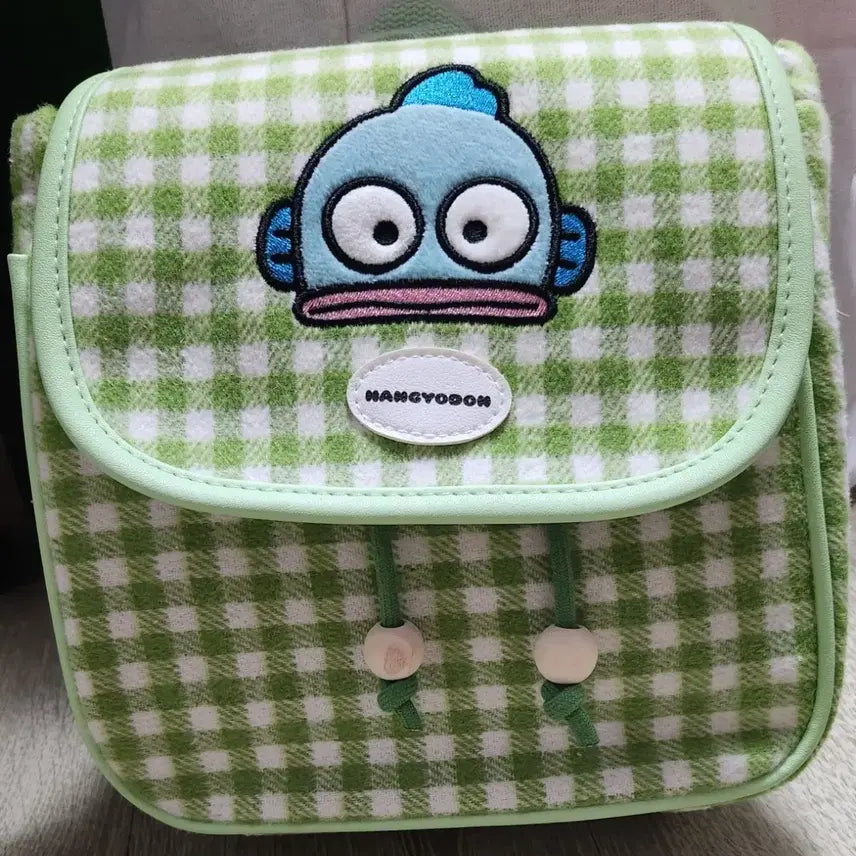 [BUNJANG] Hangyodon Checkered Mini Backpack / 한교동 체크 패턴 미니 백펙