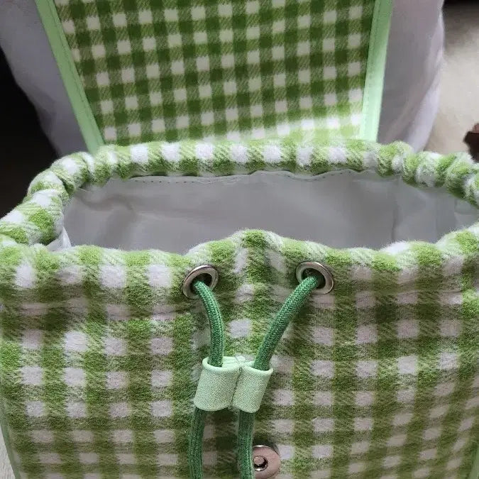 [BUNJANG] Hangyodon Checkered Mini Backpack / 한교동 체크 패턴 미니 백펙