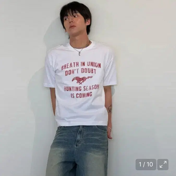 [SOLD OUT] 아모우 빈티지 홀스 반팔티 새상품