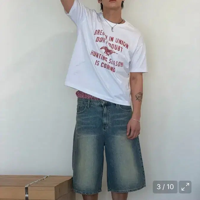 [SOLD OUT] 아모우 빈티지 홀스 반팔티 새상품