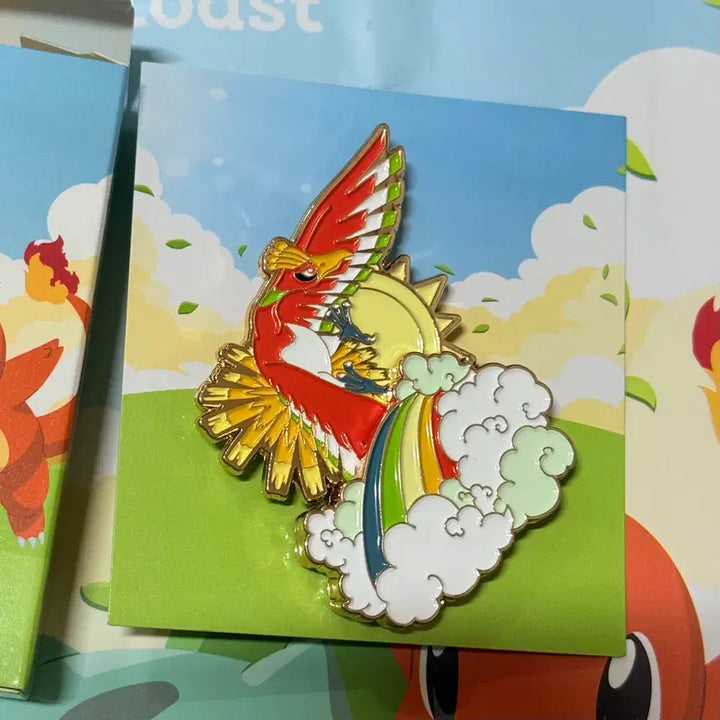 [BUNJANG] Isaac Toast Moltres Badge / 이삭토스트 포켓몬 칠색조 뱃지