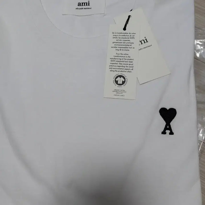 [BUNJANG] AMI Alexandre Mattiussi Heart Logo T-Shirt White / 아미 알렉상드르 마티우시 하트 로고 반팔티 화이트 M L XL 새상품