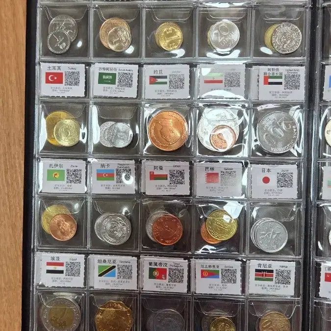 [BUNJANG] World Coin Collection Set (120 Coins) / 다국화 동전 컬렉션 세트 120점