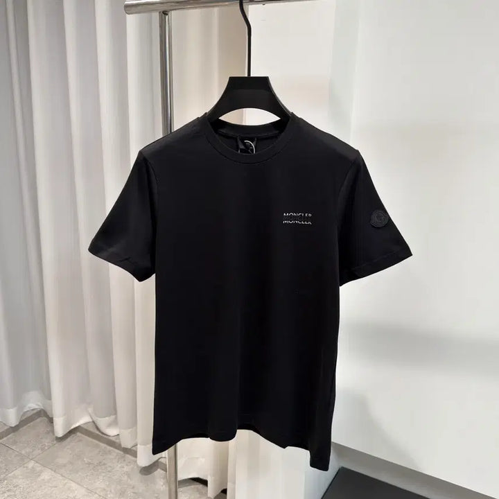 [BUNJANG] Moncler Logo Cotton Jersey T-shirt Black / 몽클레어 로고 코튼 저지 티셔츠 블랙