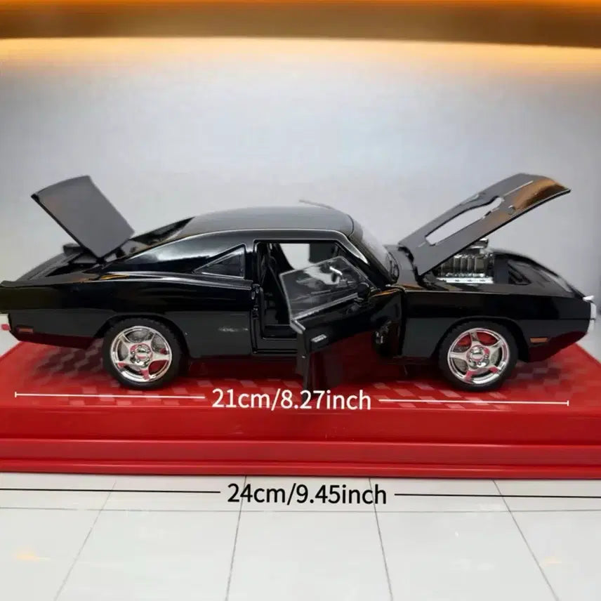 [BUNJANG] Black Dodge Charger 1:24 Scale Diecast Model Car / 다이캐스트 닷지 차저 검정색 1:24 모형카
