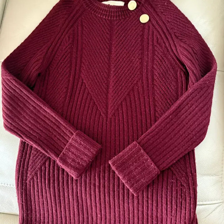[BUNJANG] Vanessa Bruno Long Knit Burgundy / 바네사브루노 롱니트 버건디