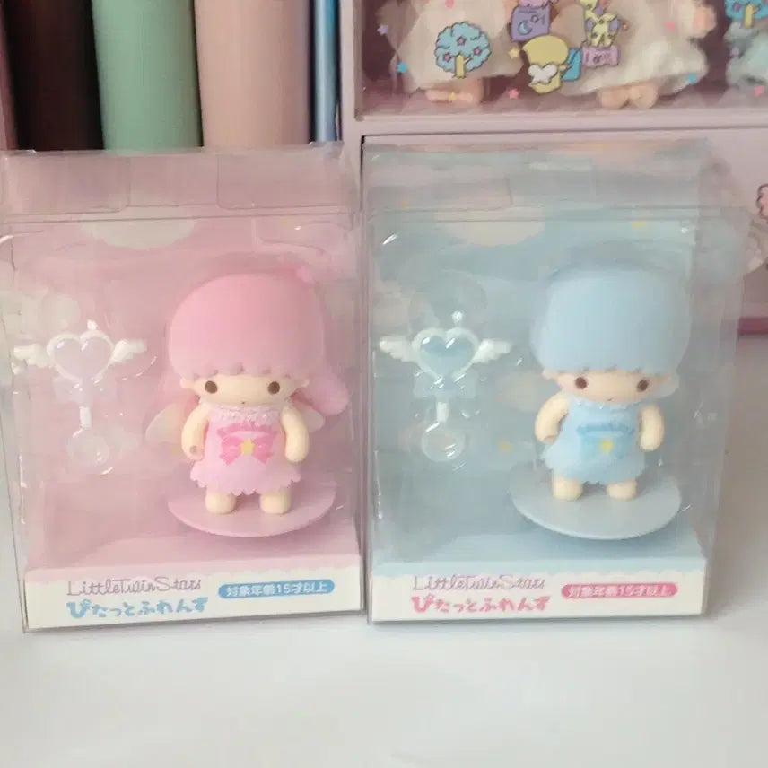 [BUNJANG] Little Twin Stars Kiki &amp; Lala Pitat Friends Set Plush Dolls / 리틀트윈스타 키키라라 피탓토프렌즈 세트 인형