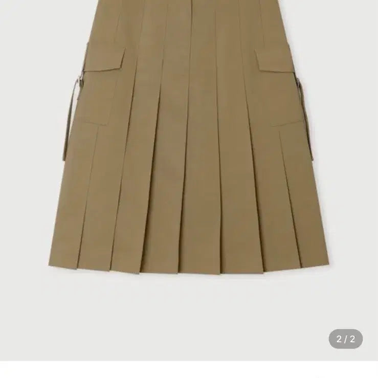 [BUNJANG] Ethos Whole Pleats Midi Skirt Beige M / Ethos 에토스 스커트 whole pleats midi skirt M