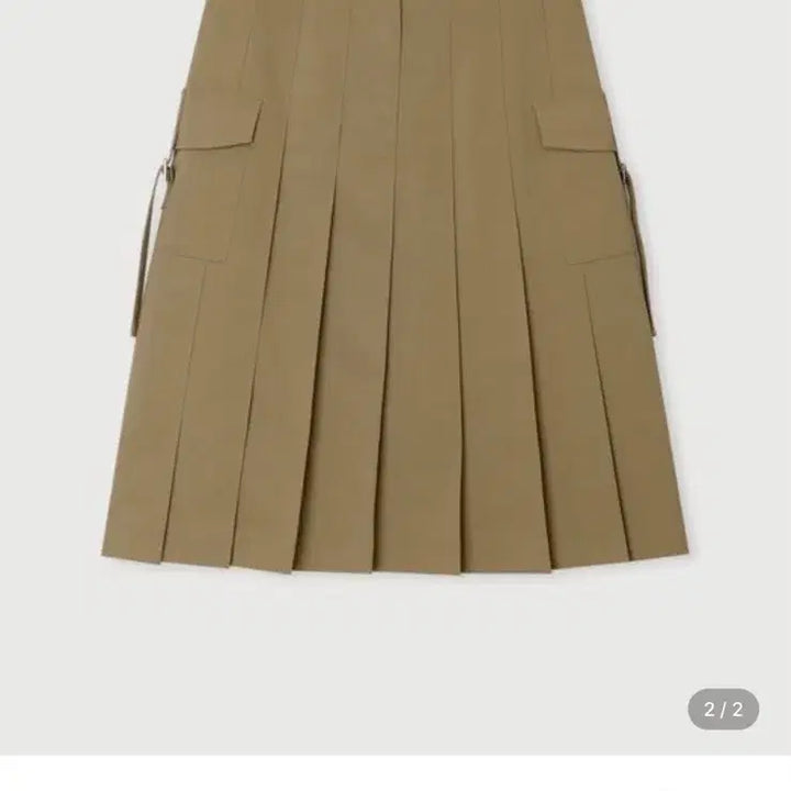 [BUNJANG] Ethos Whole Pleats Midi Skirt Beige M / Ethos 에토스 스커트 whole pleats midi skirt M