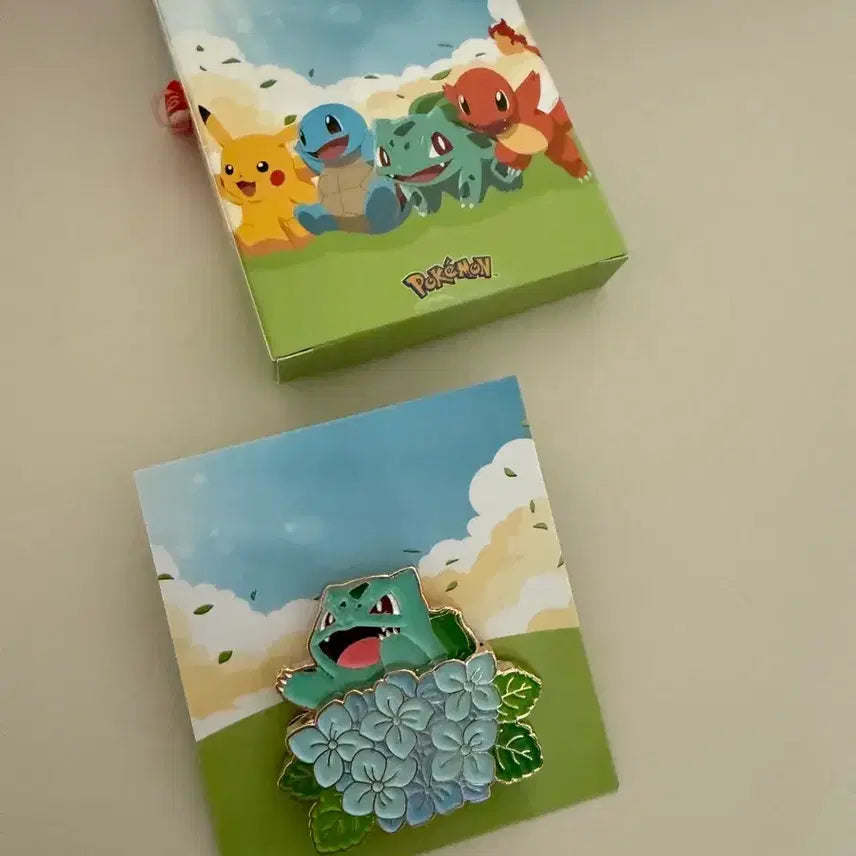 [BUNJANG] Pokemon x Isaac Toast Collaboration Bulbasaur Pin Badge / 포켓몬스터 이삭토스트 콜라보 핀뱃지 이상해씨