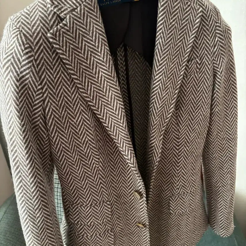 [BUNJANG] Polo Ralph Lauren Herringbone Jacket Brown Women&