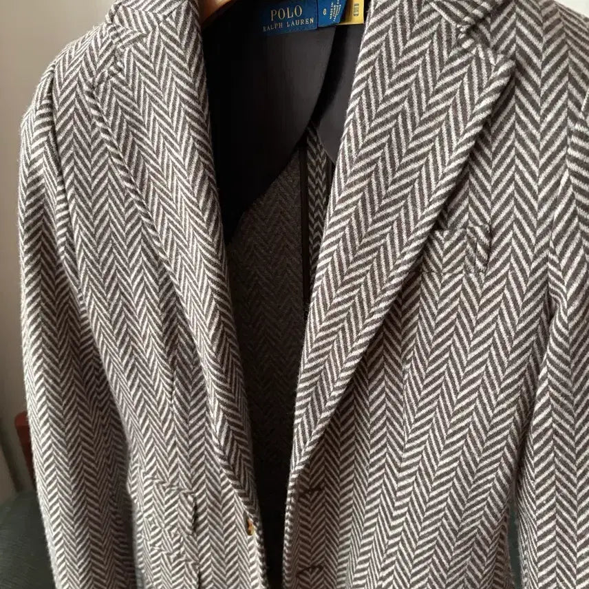 [BUNJANG] Polo Ralph Lauren Herringbone Jacket Brown Women&