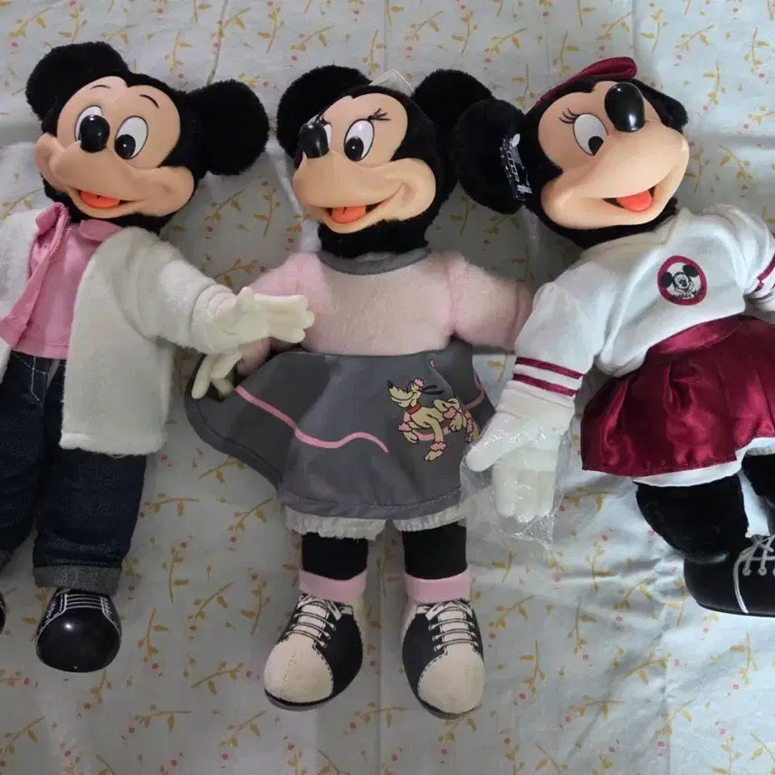 [BUNJANG] Vintage Mickey &amp; Minnie Mouse 3-Piece Set / 빈티지 미키마우스 3종 셋트