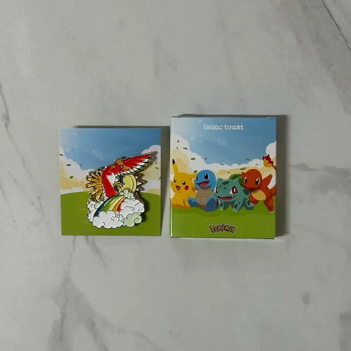 [BUNJANG] Pokemon 30th Anniversary Metal Badge Special Secret Ho-Oh / 이삭토스트 콜라보  포켓몬 30주년 메탈 뱃지 스페셜 시크릿 칠색조