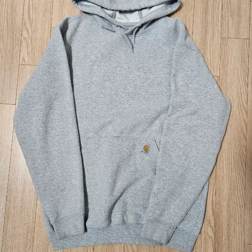 [BUNJANG] Carhartt Fleece Hoodie Grey / [m] 칼하트 기모 후드티 그레이