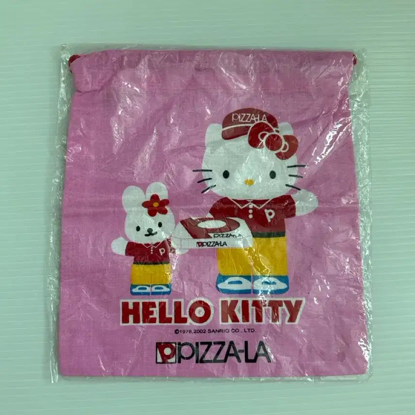 [BUNJANG] Sanrio Hello Kitty Pizza Drawstring Pouch / 산리오 헬로키티 피자 고전 빈티지 조리개 파우치