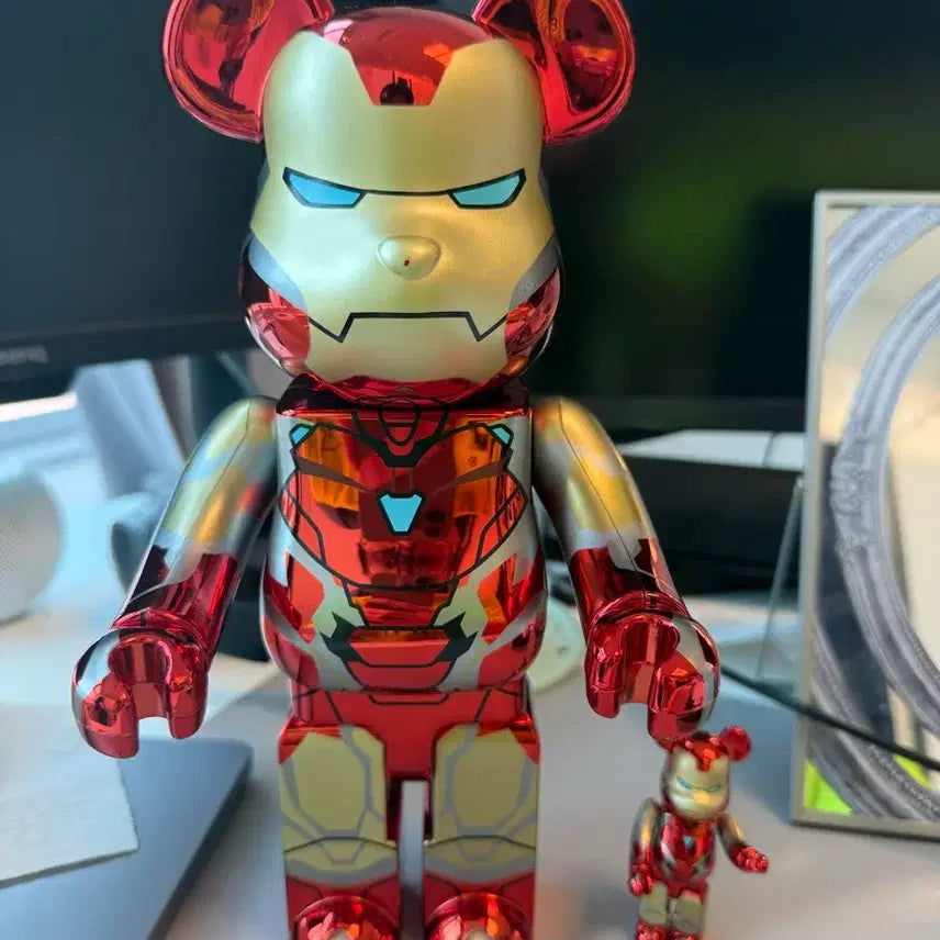 [BUNJANG] Medicom Toy Bearbrick Iron Man Mark 85 100% &amp; 400% Set / 베어브릭 마블 아이언맨 마크 85 100% &amp; 400% 세트