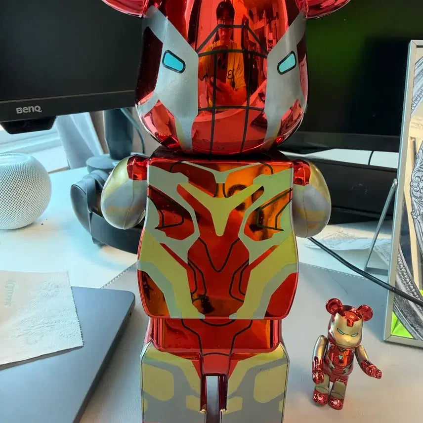 [BUNJANG] Medicom Toy Bearbrick Iron Man Mark 85 100% &amp; 400% Set / 베어브릭 마블 아이언맨 마크 85 100% &amp; 400% 세트