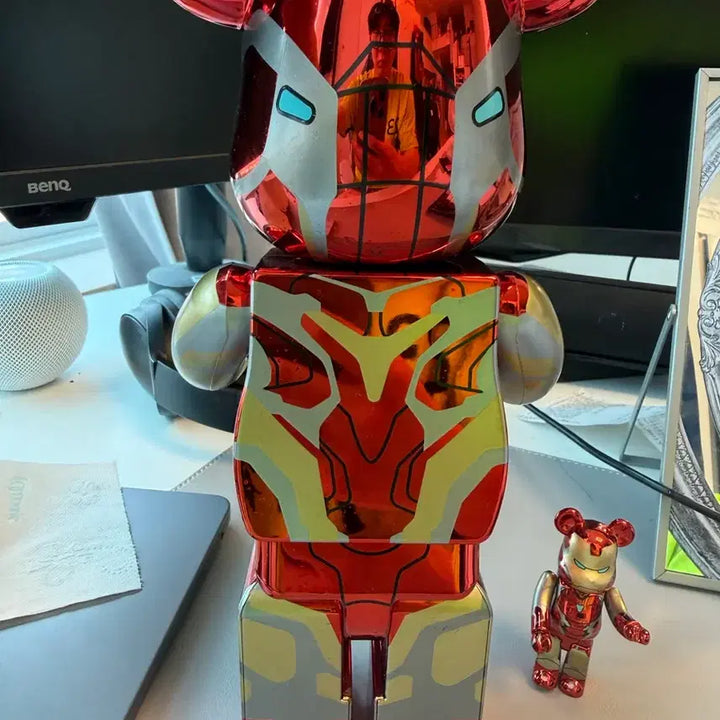 [BUNJANG] Medicom Toy Bearbrick Iron Man Mark 85 100% &amp; 400% Set / 베어브릭 마블 아이언맨 마크 85 100% &amp; 400% 세트
