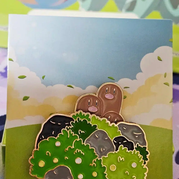 [BUNJANG] Isaac Toast Pokémon Random Metal Badge - Diglett / 이삭토스트 포켓몬 랜덤 메탈뱃지 닥트리오 판매