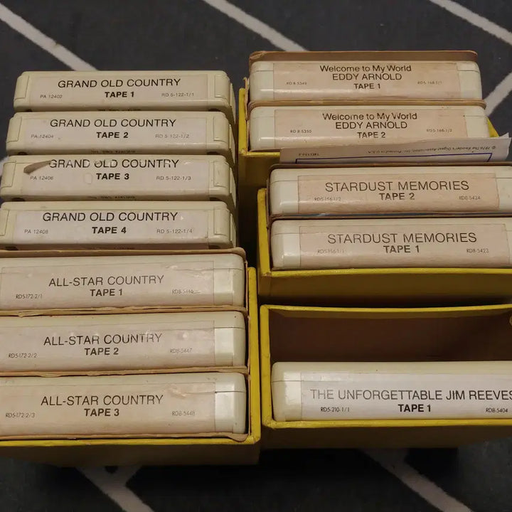 [BUNJANG] 8-Track Cartridge Tapes Collection (12 Tapes) / 8트랙(8-Track Cartridge)테이프 12개-3 판매합니다.