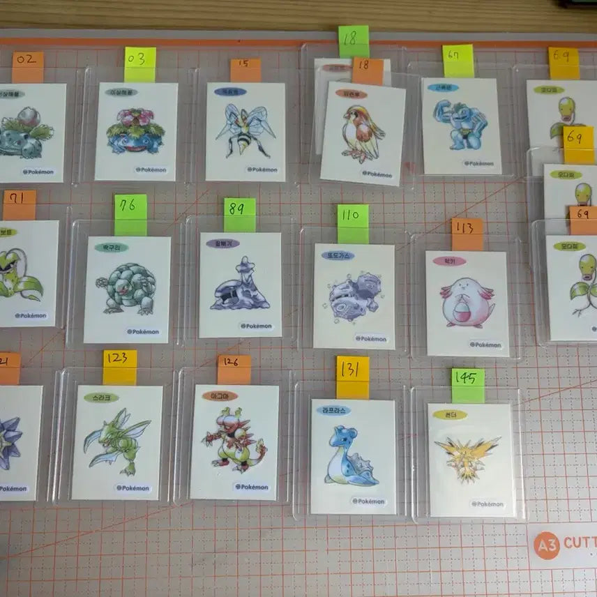[BUNJANG] Pokemon 30th Anniversary Artwork Stickers (Tti-bbu-sil) / 포켓몬 30주년 아트웍 띠부씰