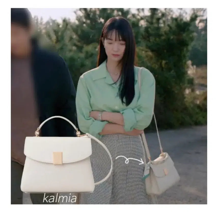 [SOLD OUT] 쿠론 소가죽 가방 칼미아 21사이즈 크림색