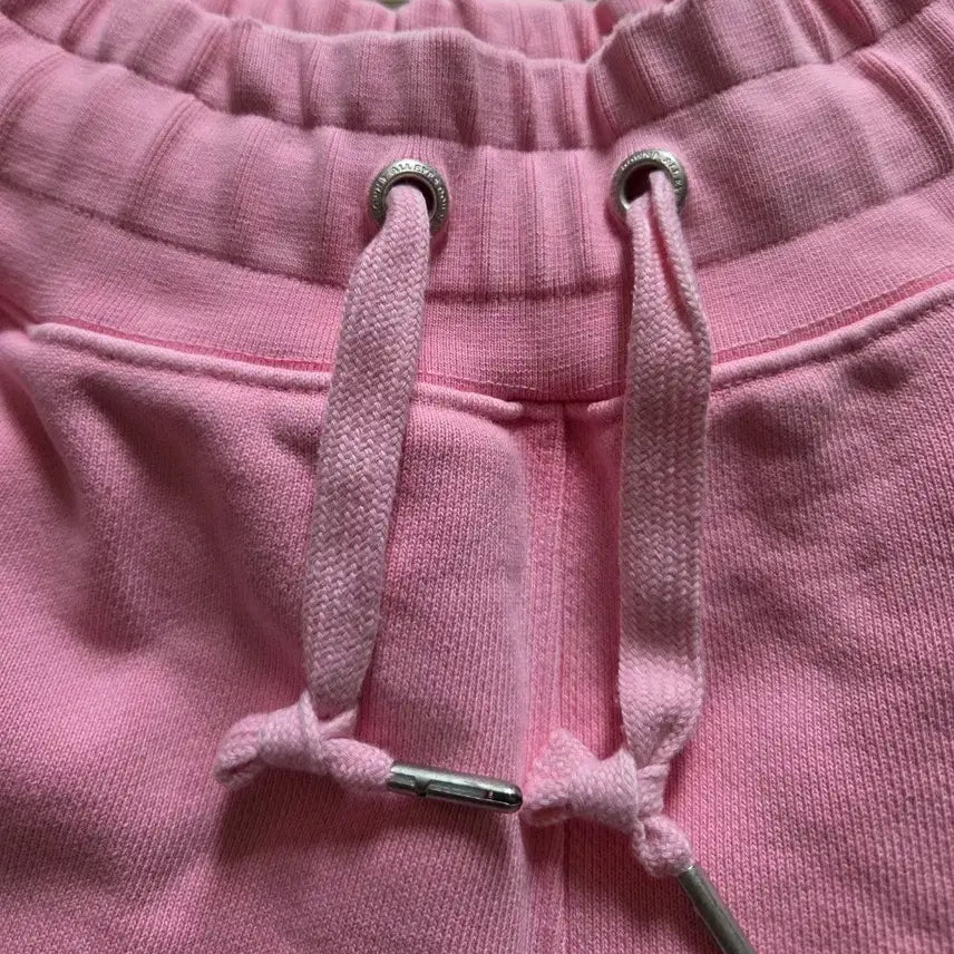 [BUNJANG] ALL EYES DOWN Pink Washed Training Shorts / 올아이즈다운 핑크 워싱 츄리닝 반바지