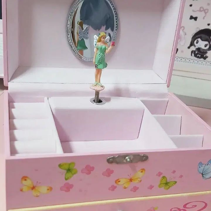 [BUNJANG] Vintage Fairy Kei Pink Lolita Music Box / 고전 오르골 보석함 페어리계 핑크 로리타