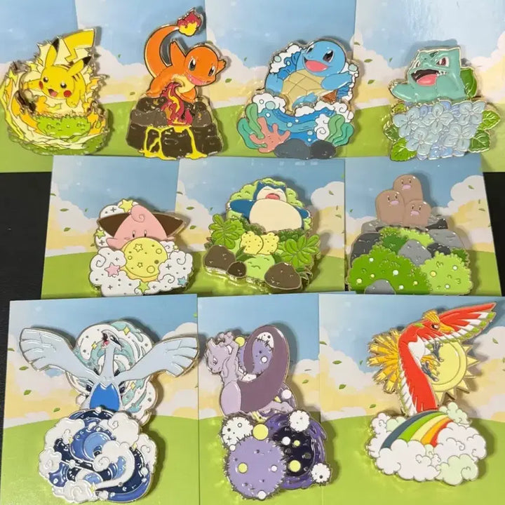[BUNJANG] Pokemon 30th Anniversary Isaac Toast Badges / 포켓몬 30주년 이삭토스트 뱃지 전 종류 개당 10000 골라가세요